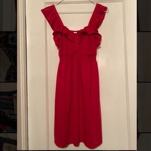 Cute ruffled strap dress size small